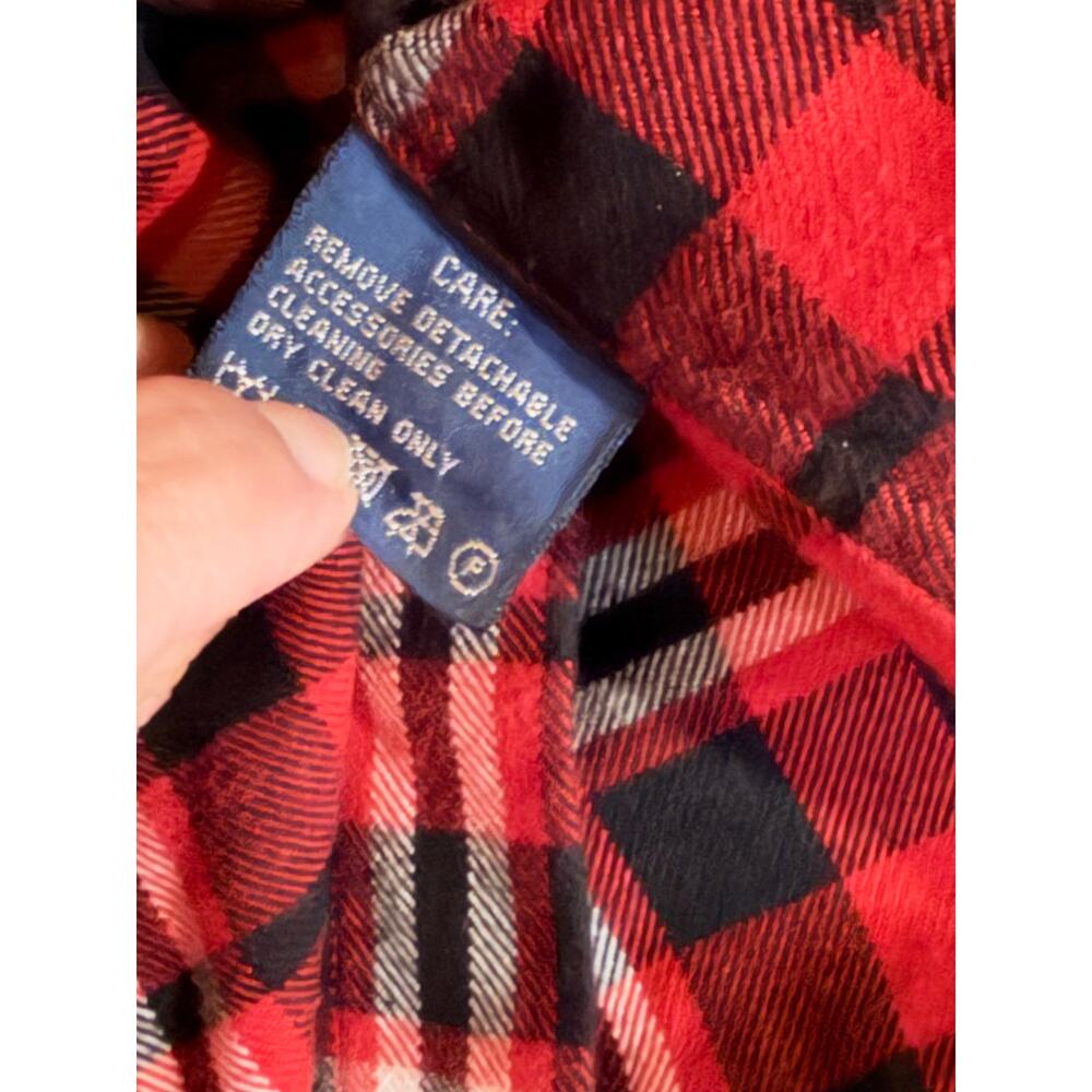 Ralph Lauren Plaid Embroidered Deer Crest Shirt Size 12 Cotton Silk Classic Fit - Picture 6 of 9